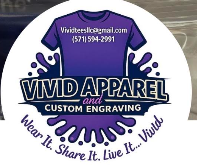 Vivid Apparel N Custom Engraving logo
